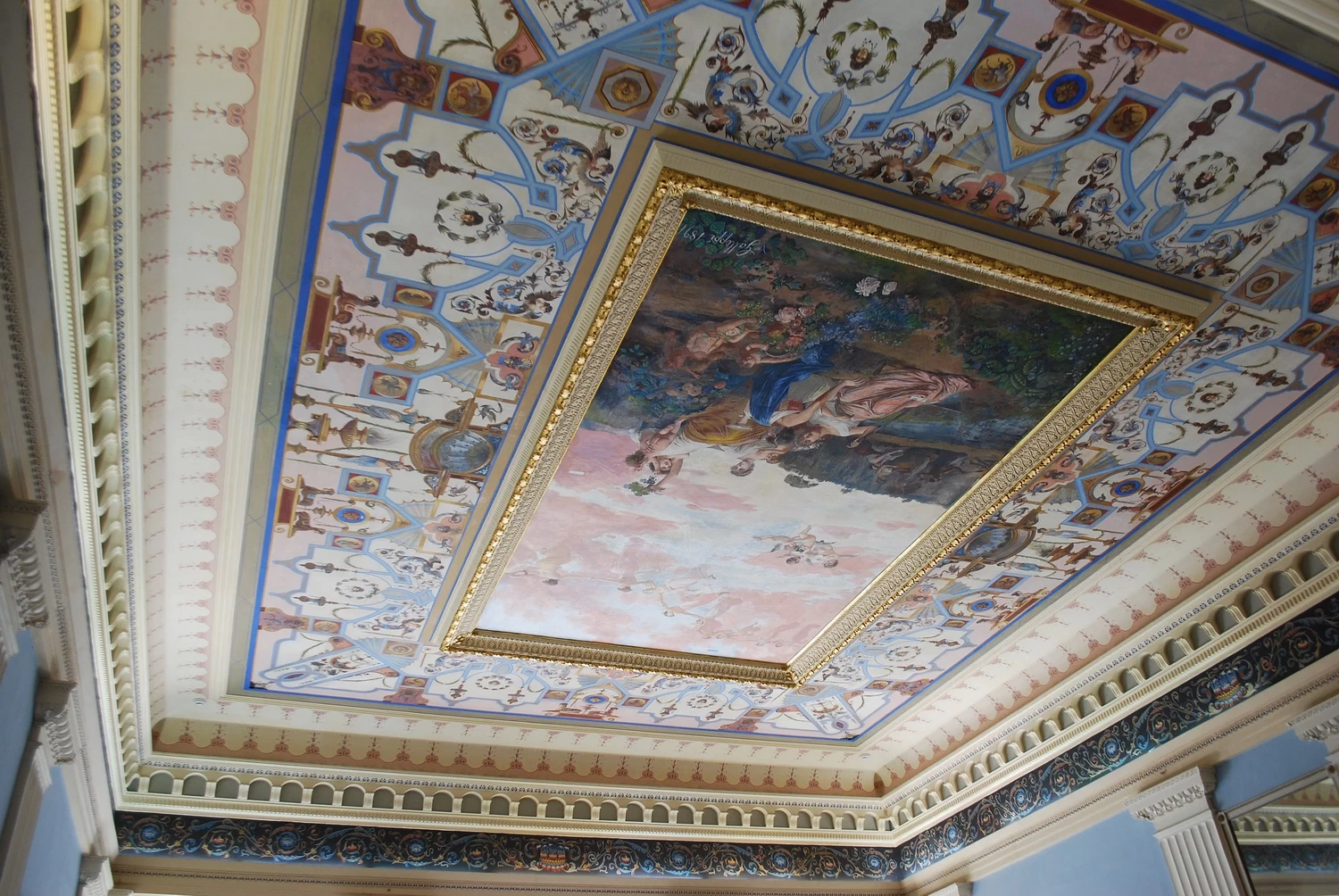 Le quattro Stagioni e le Ore - soffitto dell'ingresso dell'Achilleion di Corfù